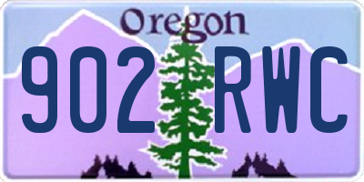 OR license plate 902RWC