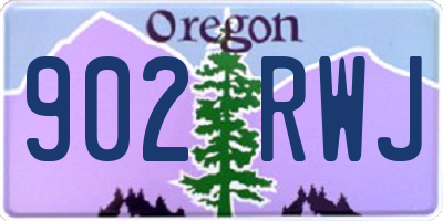 OR license plate 902RWJ