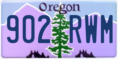 OR license plate 902RWM