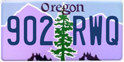 OR license plate 902RWQ