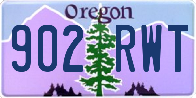 OR license plate 902RWT