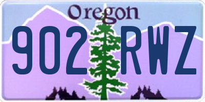 OR license plate 902RWZ