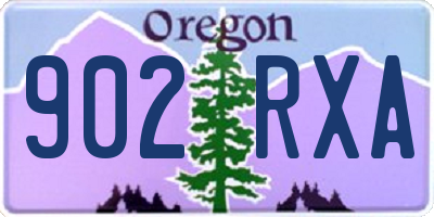 OR license plate 902RXA