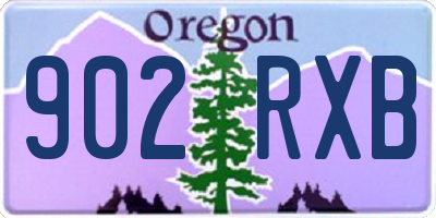 OR license plate 902RXB