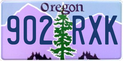 OR license plate 902RXK