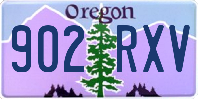 OR license plate 902RXV