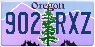 OR license plate 902RXZ