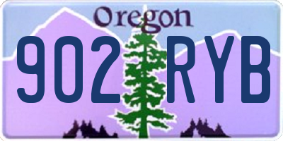 OR license plate 902RYB