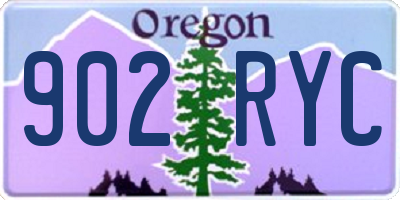 OR license plate 902RYC