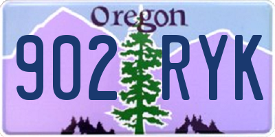 OR license plate 902RYK