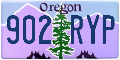 OR license plate 902RYP