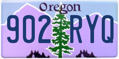 OR license plate 902RYQ