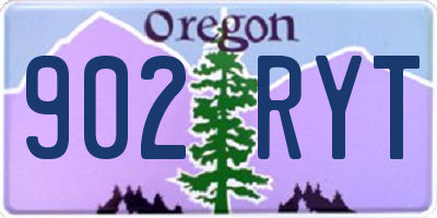OR license plate 902RYT