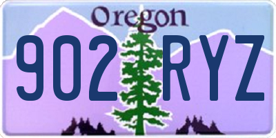 OR license plate 902RYZ