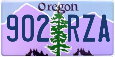 OR license plate 902RZA