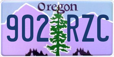 OR license plate 902RZC