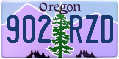 OR license plate 902RZD