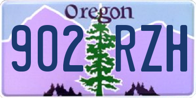 OR license plate 902RZH