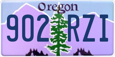 OR license plate 902RZI