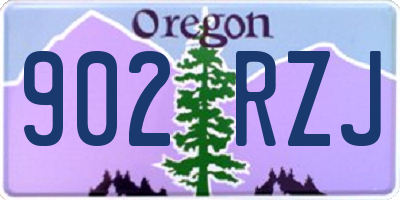 OR license plate 902RZJ