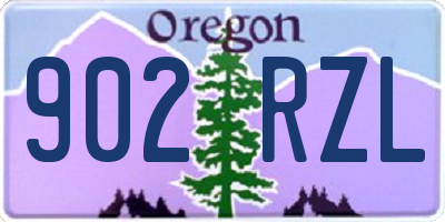 OR license plate 902RZL