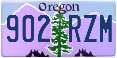 OR license plate 902RZM