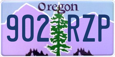 OR license plate 902RZP