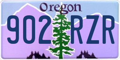 OR license plate 902RZR