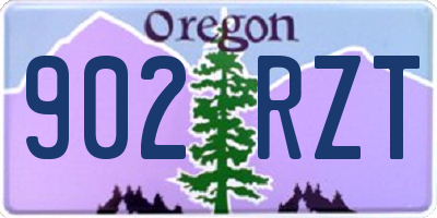 OR license plate 902RZT
