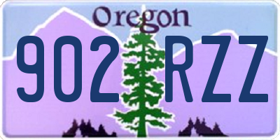 OR license plate 902RZZ