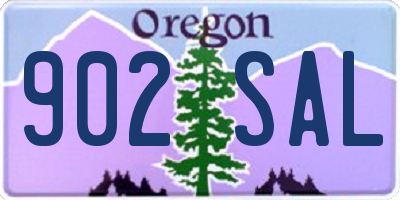 OR license plate 902SAL