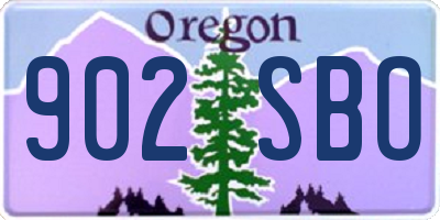 OR license plate 902SBO
