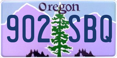 OR license plate 902SBQ