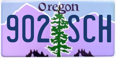 OR license plate 902SCH
