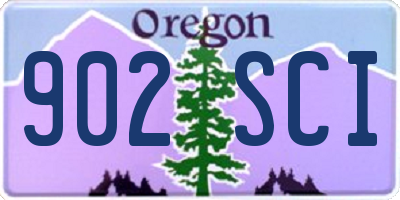 OR license plate 902SCI