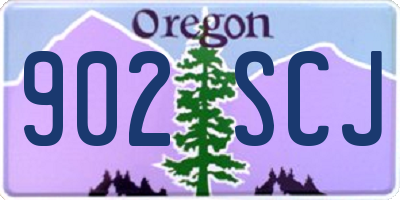 OR license plate 902SCJ