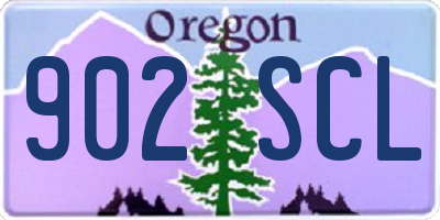 OR license plate 902SCL