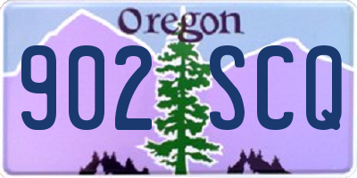 OR license plate 902SCQ