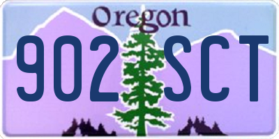OR license plate 902SCT