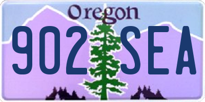 OR license plate 902SEA