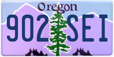 OR license plate 902SEI