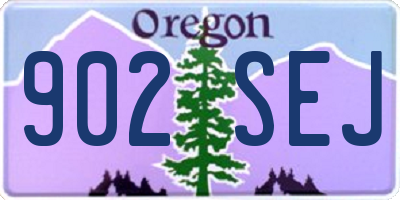 OR license plate 902SEJ