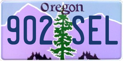 OR license plate 902SEL