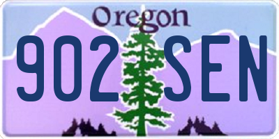 OR license plate 902SEN