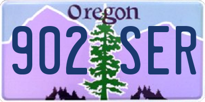 OR license plate 902SER