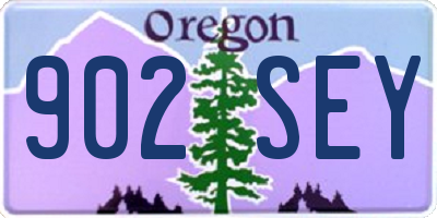 OR license plate 902SEY