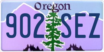 OR license plate 902SEZ