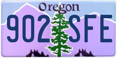 OR license plate 902SFE