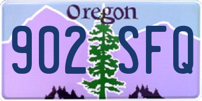 OR license plate 902SFQ