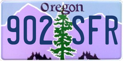 OR license plate 902SFR